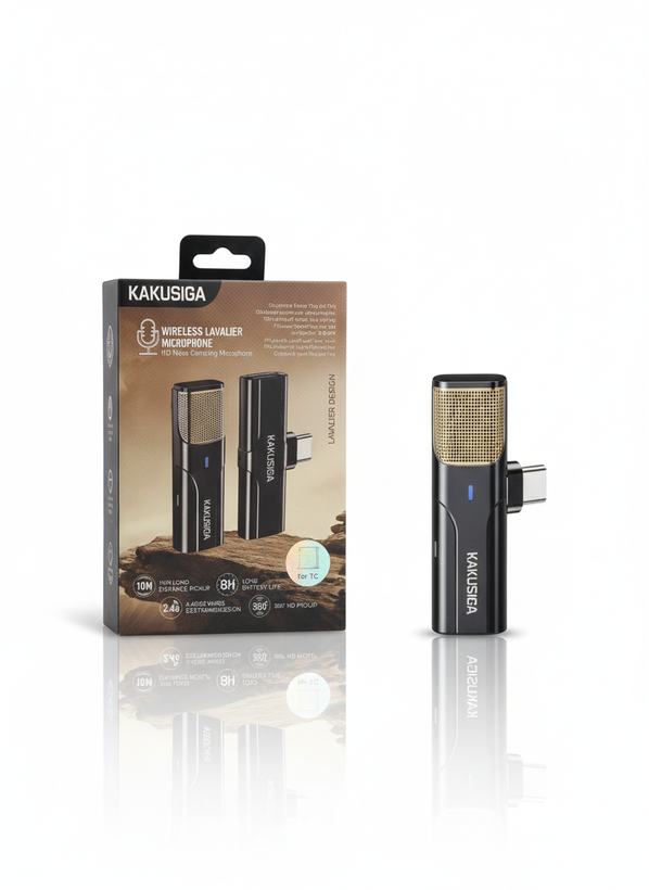 میکروفون یقه ای بی سیم کاکوسیگا مدل KSC-1106 دو کاره