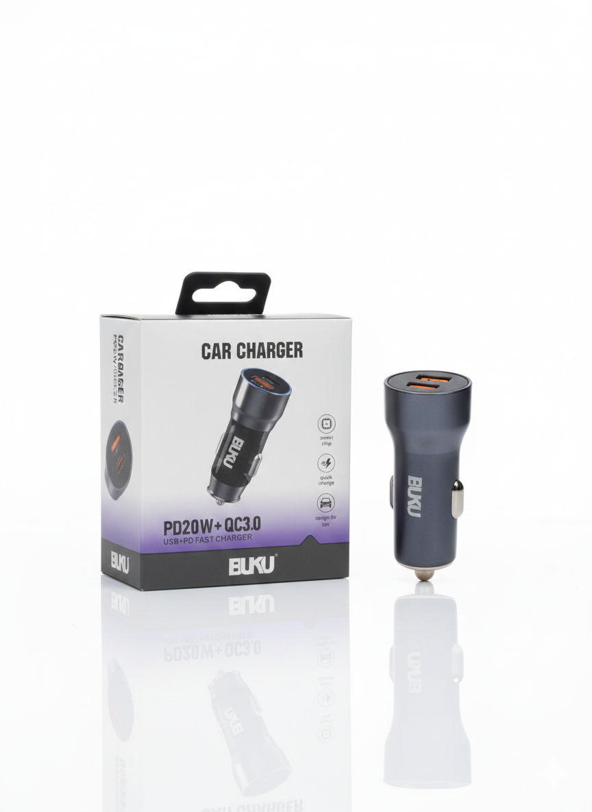 شارژر فندکی دو پورت بوکو مدل BH-025