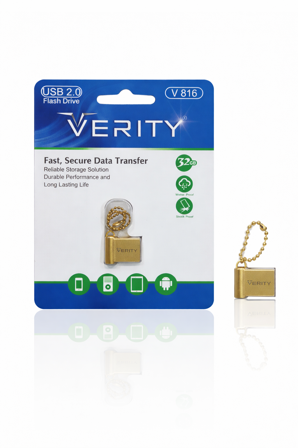 فلش مموری ۳۲ گیگابایت وریتی مدل Verity V816 USB 2.0