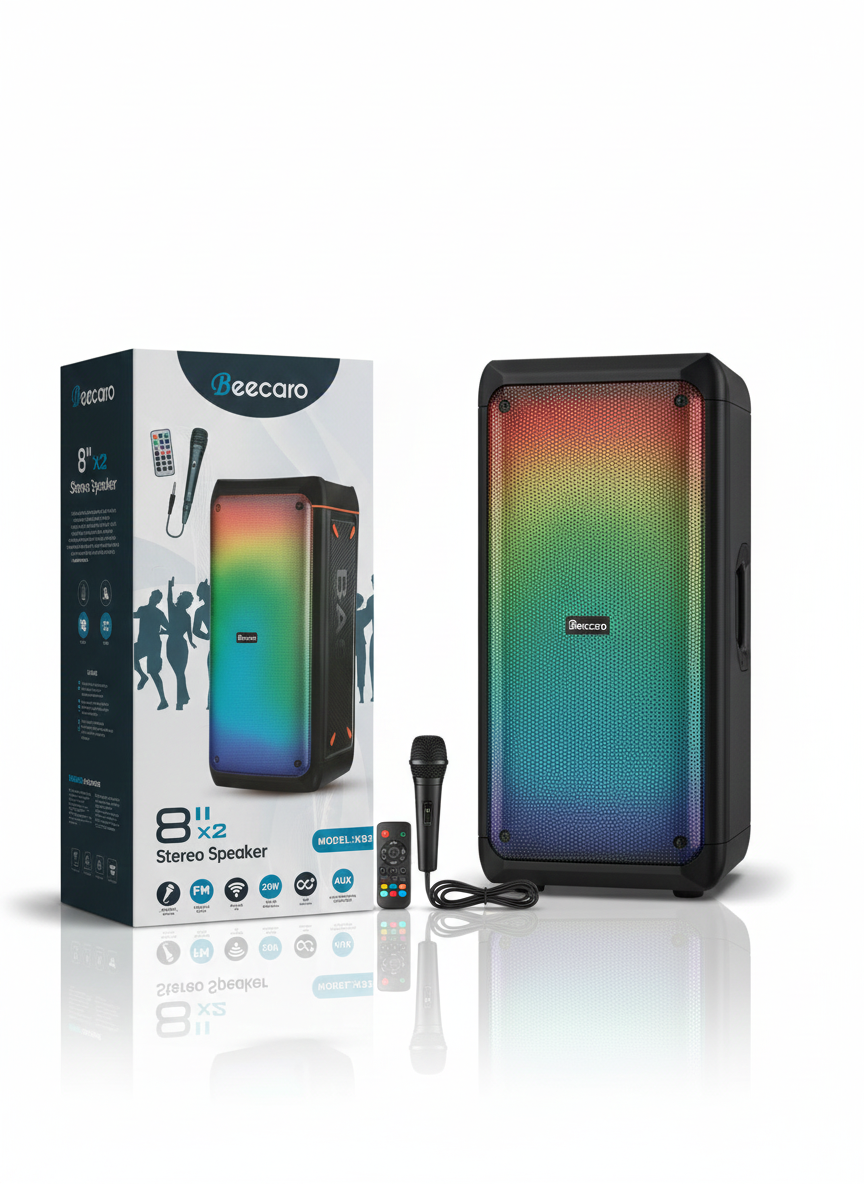 اسپیکر بلوتوثی مسافرتی بیکارو مدل KB2 توان ۲۰ وات