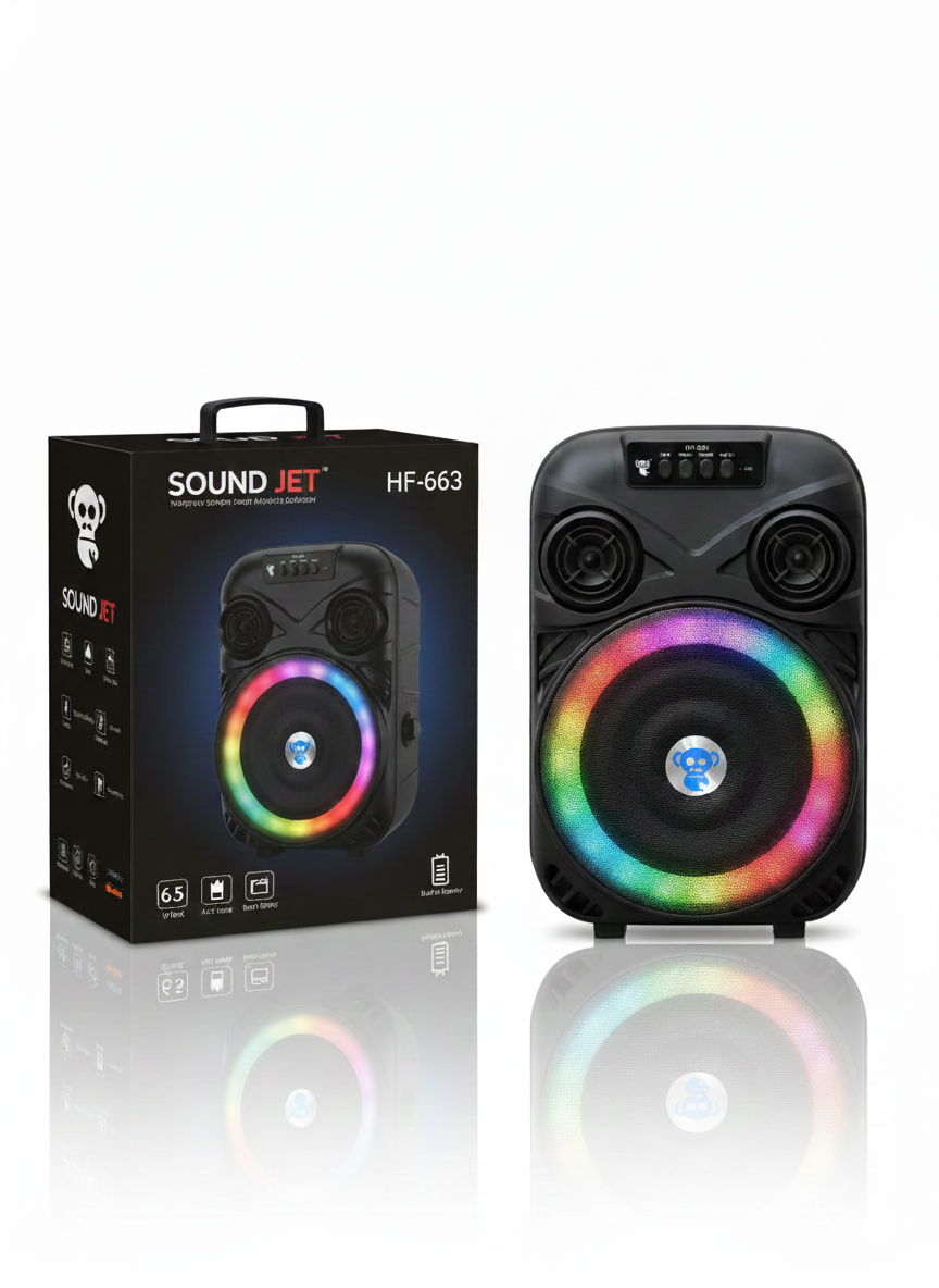 اسپیکر چمدانی ساند جت مدل Sound JET HF-663