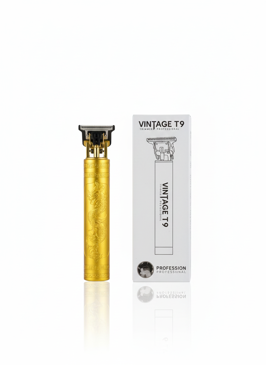 ماشین اصلاح سر و صورت وینتیج مدل T9 (طرح برجسته)