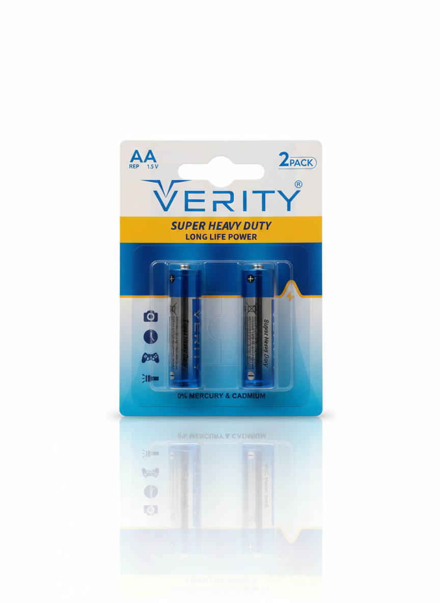 باتری قلمی وریتی مدل Super Heavy Duty (پک ۲ عددی)