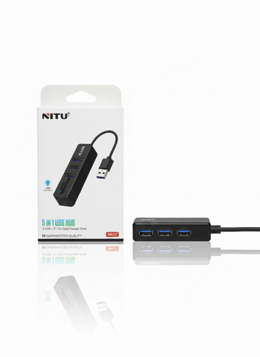 هاب ۵ پورت USB نیتو مدل NN27 (مولتی هاب)