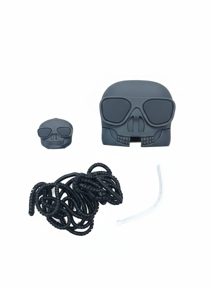 محافظ کابل و سرشارژر سامسونگ 25 وات فانتزی طرح جمجمه (Skull)