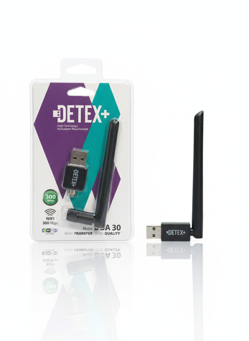 دانگل شبکه وای‌فای آنتن‌دار دتکس مدل DETEX DUA 30