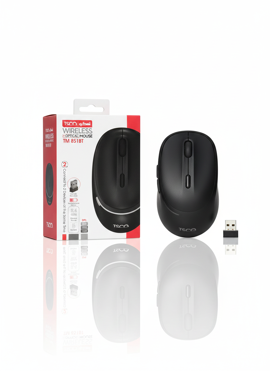 ماوس بی سیم و بلوتوثی تسکو مدل TSCO TM 851BT