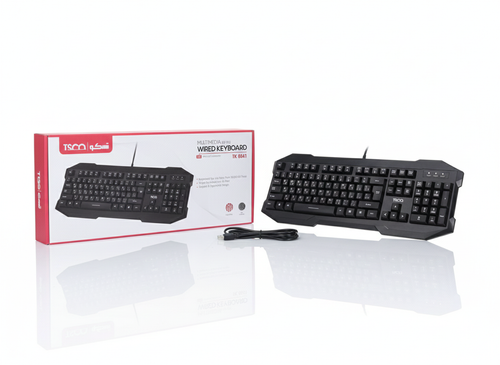 کیبورد با سیم مالتیمدیا تسکو مدل TSCO TK 8041