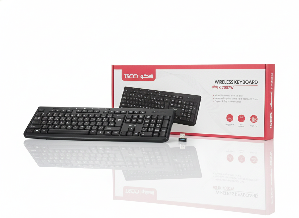 کیبورد بی سیم تسکو مدل TSCO TK 7007W