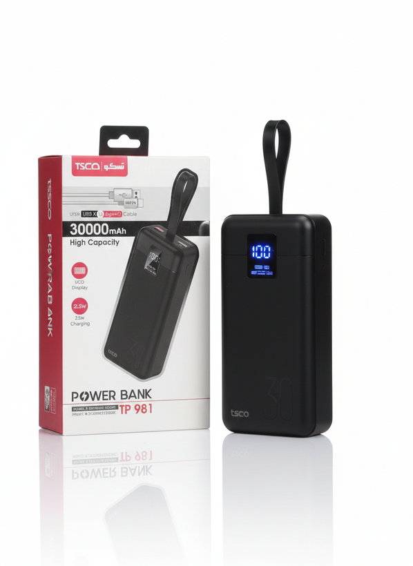 پاوربانک ۳۰ هزار فست شارژ تسکو مدل TSCO TP 981