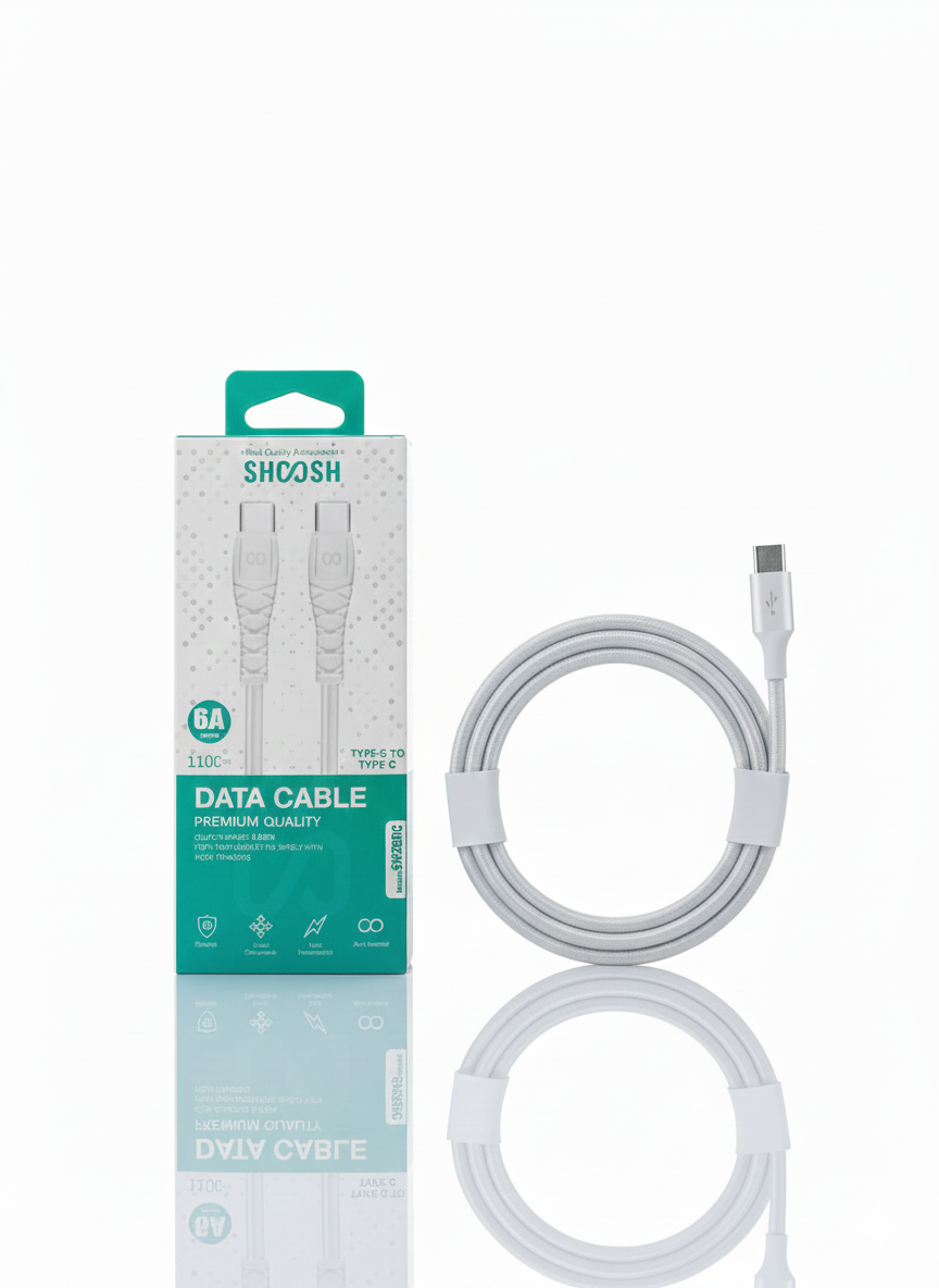 کابل شارژ دو سر Type-C شوش ۶ آمپر مدل SH280C