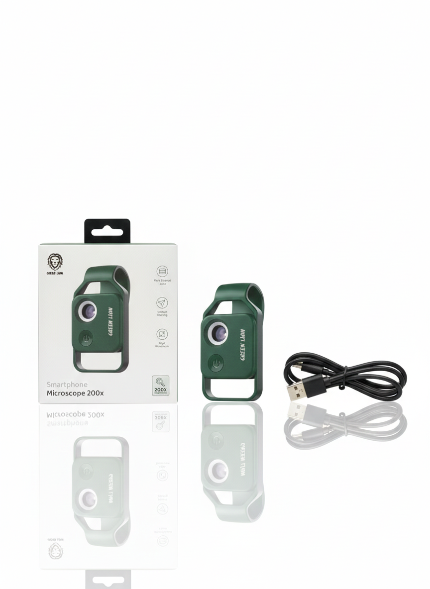 میکروسکوپ دیجیتال گوشی گرین لاین مدل Green Lion GN200XMICSGN بزرگنمایی 200 برابر
