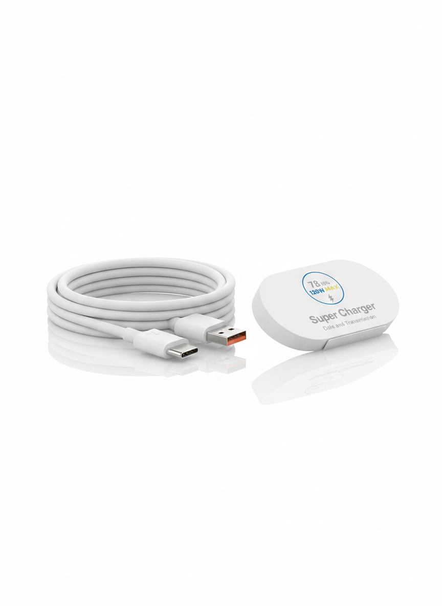 کابل شارژ اصلی شیائومی مدل USB به Type-C خروجی ۶ آمپر (مناسب شارژر ۱۲۰ وات)