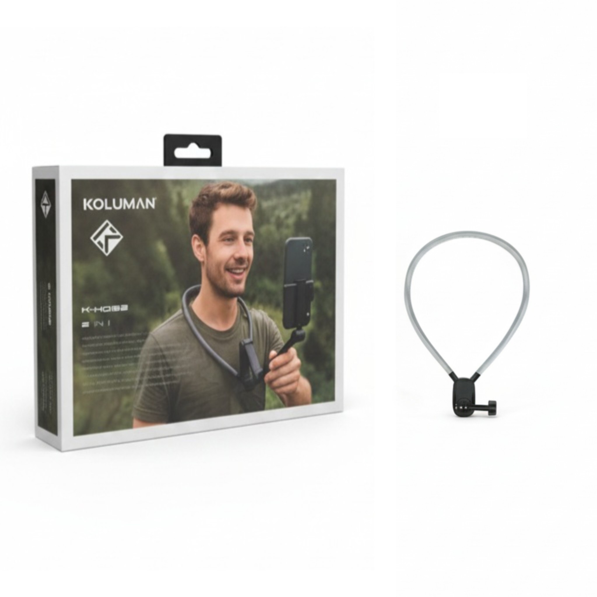 پایه گردنی موبایل و دوربین کولومن KOLUMAN K-HD122 – طراحی انعطاف‌پذیر و استفاده راحت