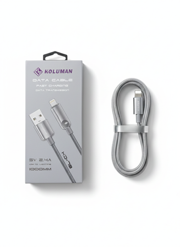 کابل USB به Lightning کولومن KOLUMAN KD-79 – شارژ سریع و انتقال داده