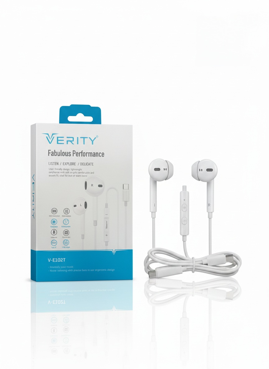 VERITY V-E102T – هدفون In-Ear با صدای HD-FI و باس دقیق