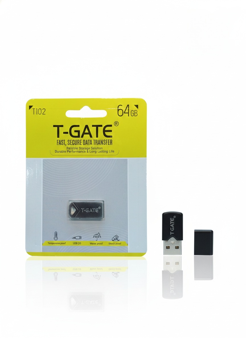 فلش مموری T-GATE T102 – ظرفیت 64 گیگابایت USB 2.0