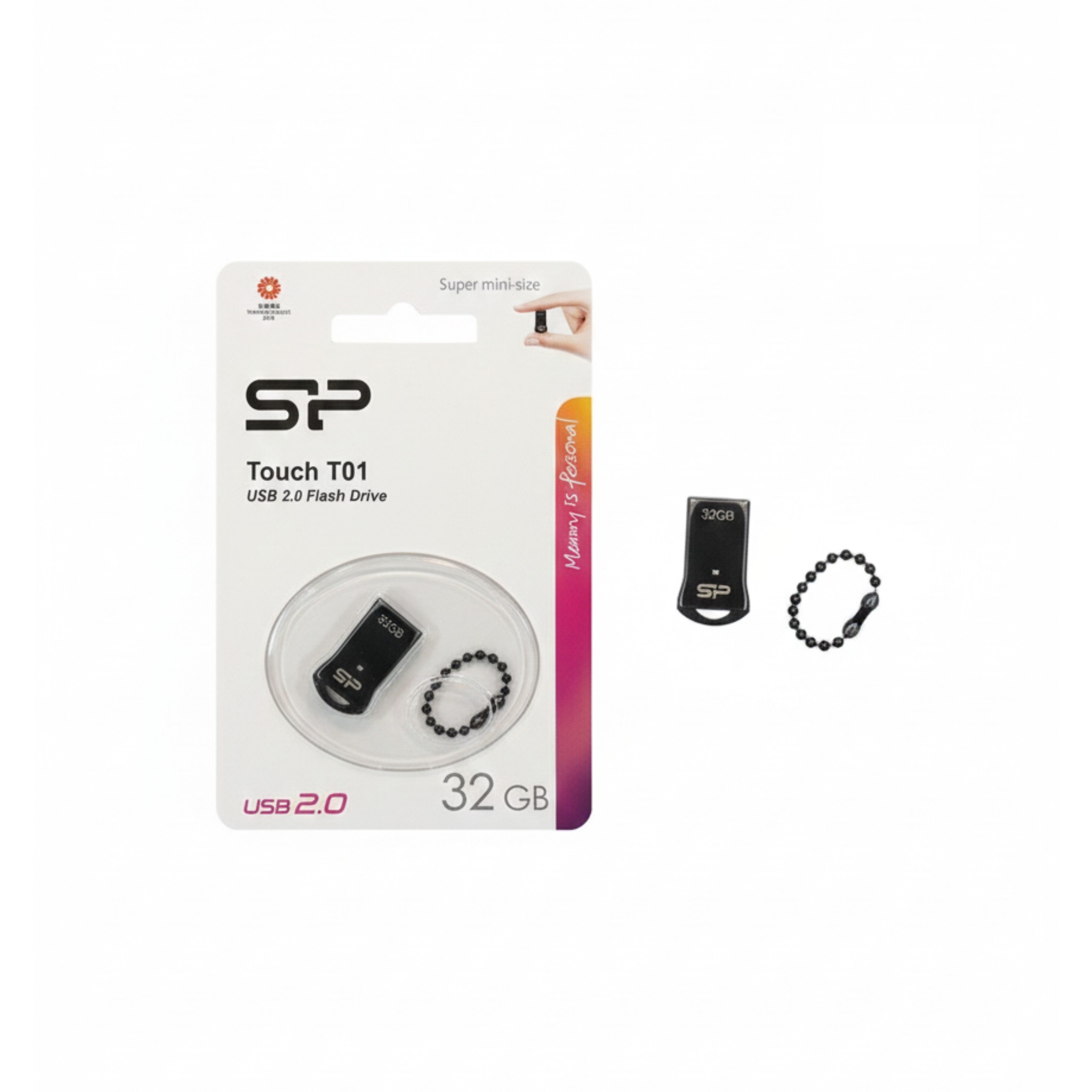 فلش مموری SP Touch T01 – ظرفیت 32 گیگابایت با طراحی فوق‌العاده کوچک