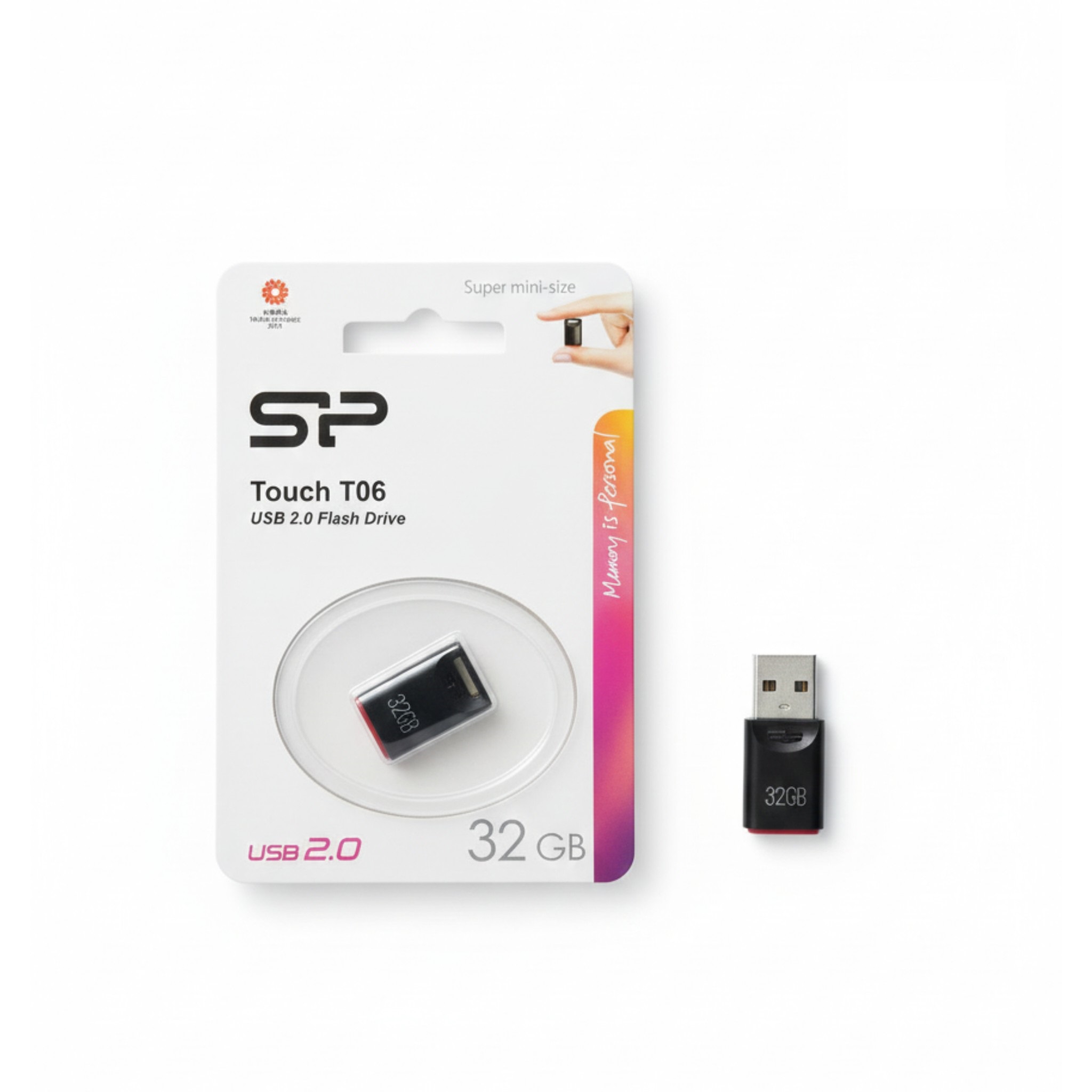 فلش مموری SP Touch T06 – ظرفیت 32 گیگابایت با طراحی فوق‌العاده کوچک