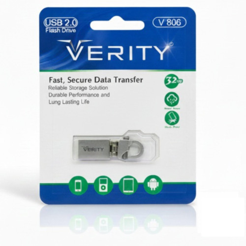 فلش مموری VERITY V806 – ظرفیت 32 گیگابایت، مقاوم و بادوام