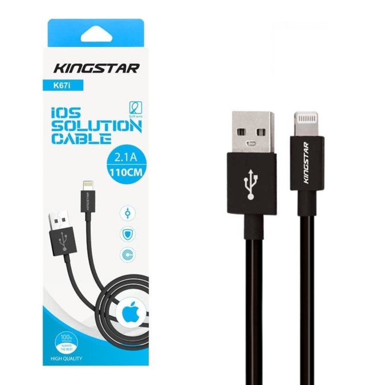 کابل iOS KINGSTAR K67i – شارژ و انتقال داده همزمان