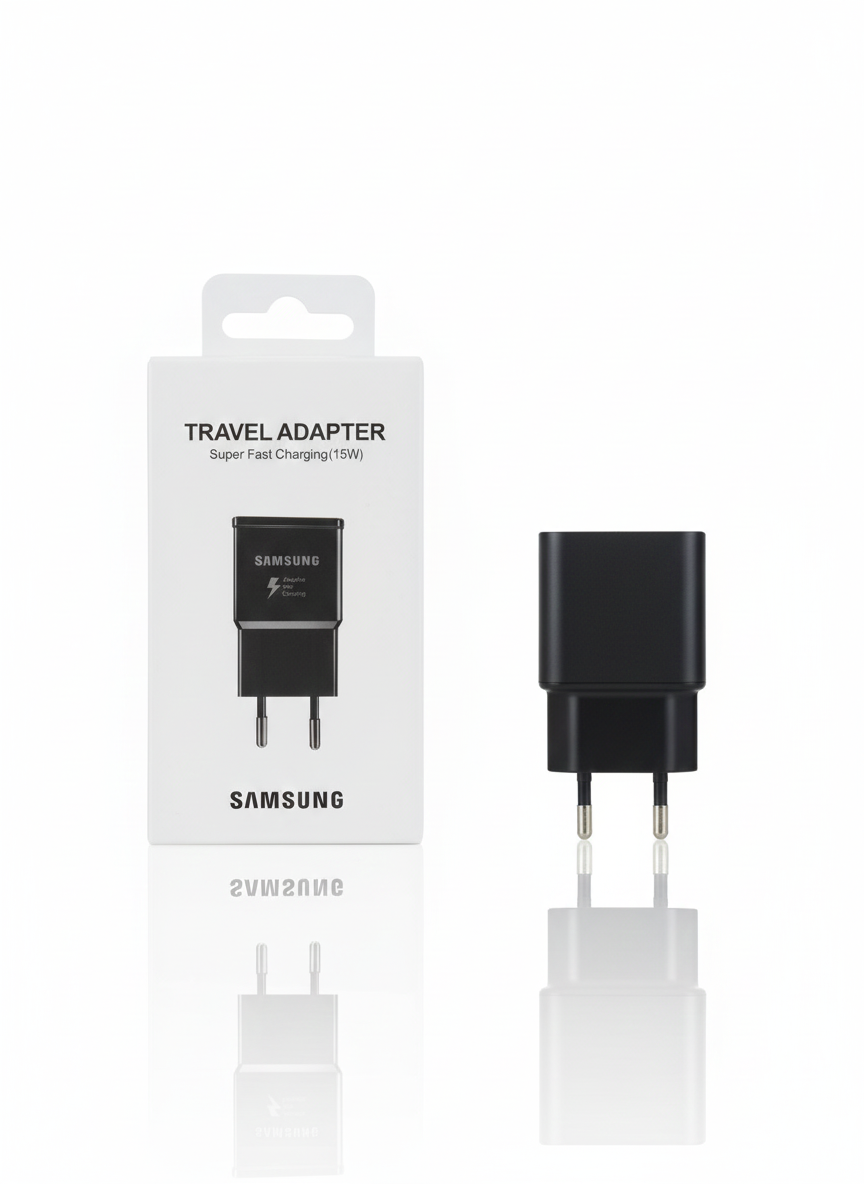 شارژر دیواری ۱۵ وات سامسونگ مدل Adaptive Fast Charging بدون کابل