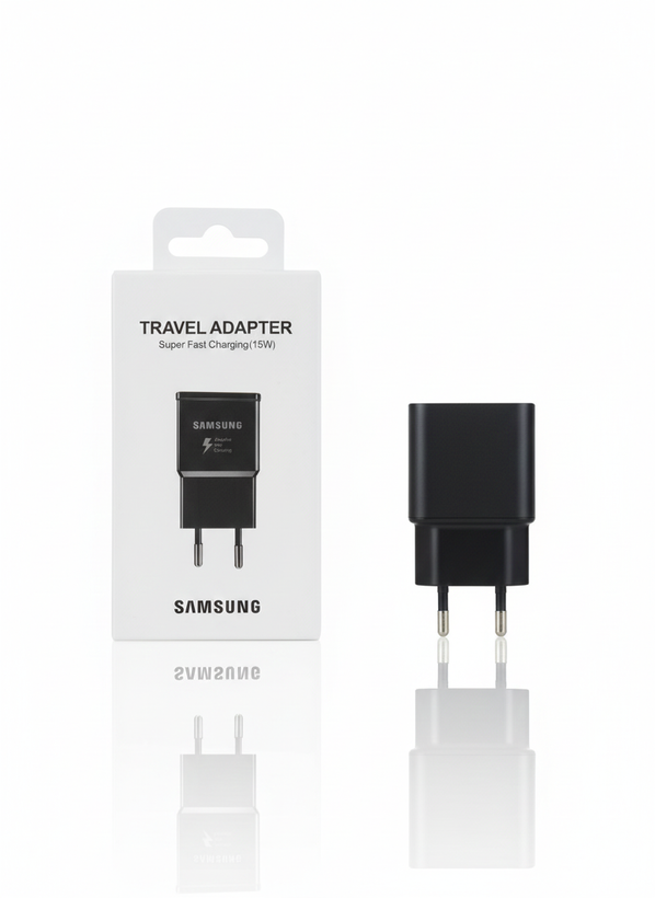 شارژر دیواری ۱۵ وات سامسونگ مدل Adaptive Fast Charging بدون کابل