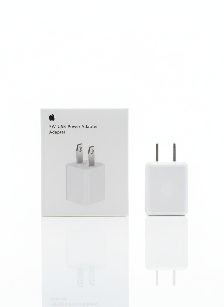 آداپتور شارژر اصلی اپل مدل ۵ وات (Apple Store Standard)