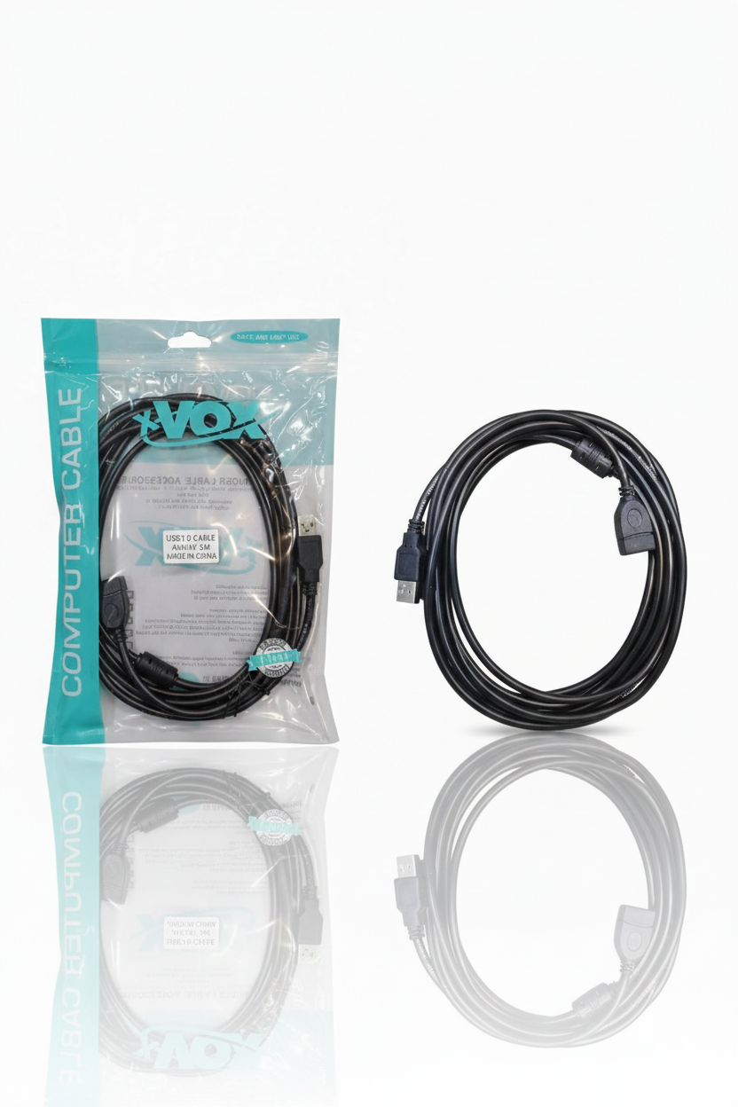 کابل افزایش طول USB 2.0 برند X-VOX طول ۳ متر (AM/AF)
