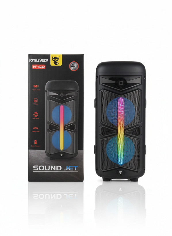 اسپیکر شارژی پرتابل ساوند جت (Sound Jet) مدل HF-4242