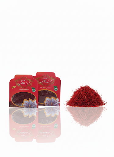 زعفران سرگل ممتاز قائنات مقدار نیم مثقال (۲.۳ گرم) - پاکتی