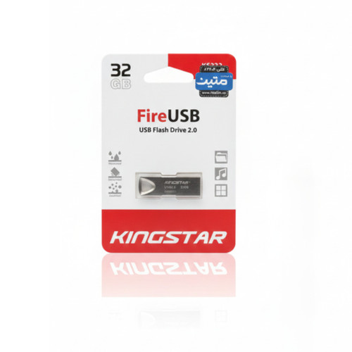 فلش مموری کینگستار مدل Fire KS222 ظرفیت ۳۲ گیگابایت (استیل مات و لوکس)