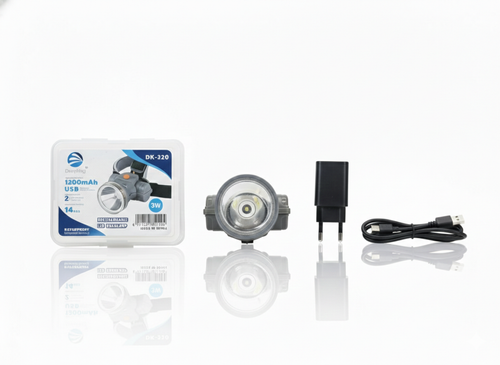 چراغ پیشانی شارژی دیپکینگ مدل DK-320 / DK-220 توان 3W ضد آب
