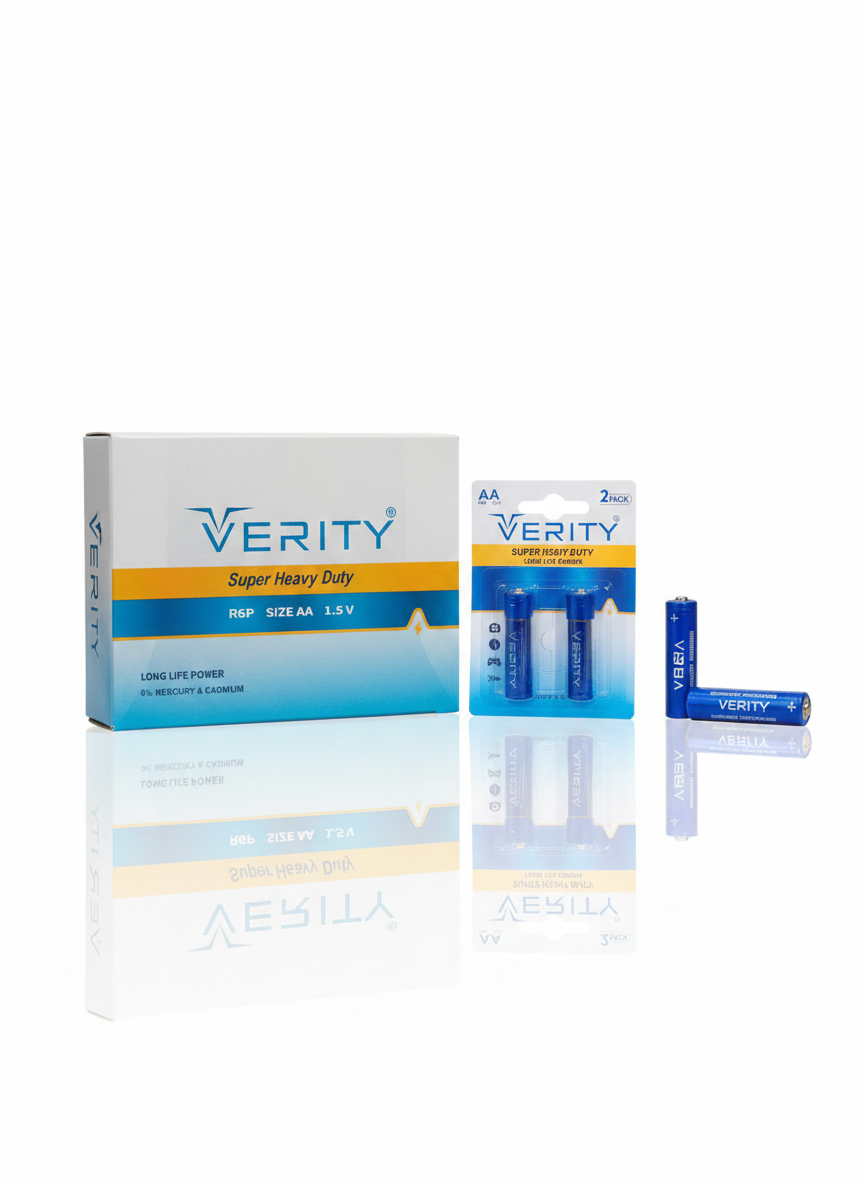 بسته ۱۲ عددی (۲۴ عدد باتری) قلمی وریتی مدل Super Heavy Duty AA - غیر شارژی
