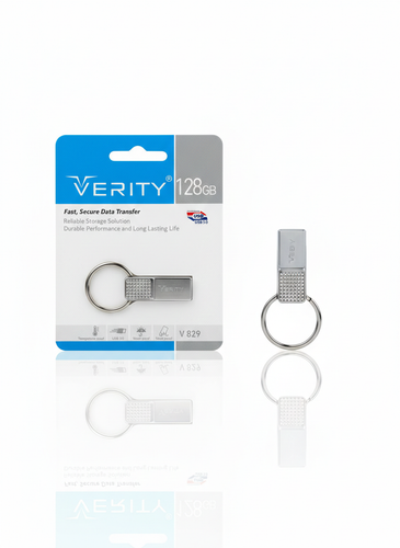 فلش مموری وریتی مدل V829 ظرفیت ۱۲۸ گیگابایت USB 3.0 (بدنه فلزی ضد آب)