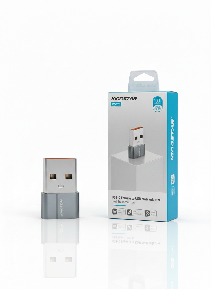 مبدل USB-C Female به USB Male کینگ استار مدل KS425 (تبدیل تایپ‌سی به USB)