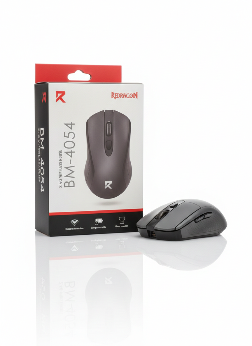 ماوس بی سیم ردراگون مدل Redragon BM-4054 با دقت قابل تنظیم تا 4000DPI