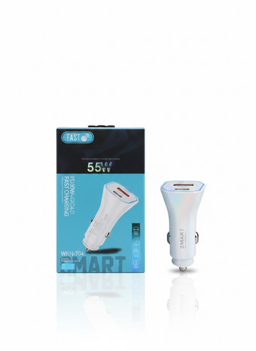 شارژر فندکی فست (FAST) مدل WKN 704 پورت PD+USB سوپر فست شارژ