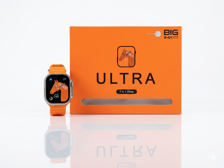 ساعت هوشمند مدل Ultra - همراه با بندهای متنوع و شارژر