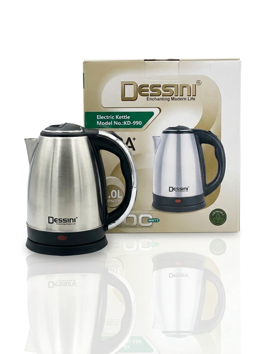 کتری برقی استیل دسینی (Dessini) مدل KD-990 ظرفیت ۲ لیتر +A