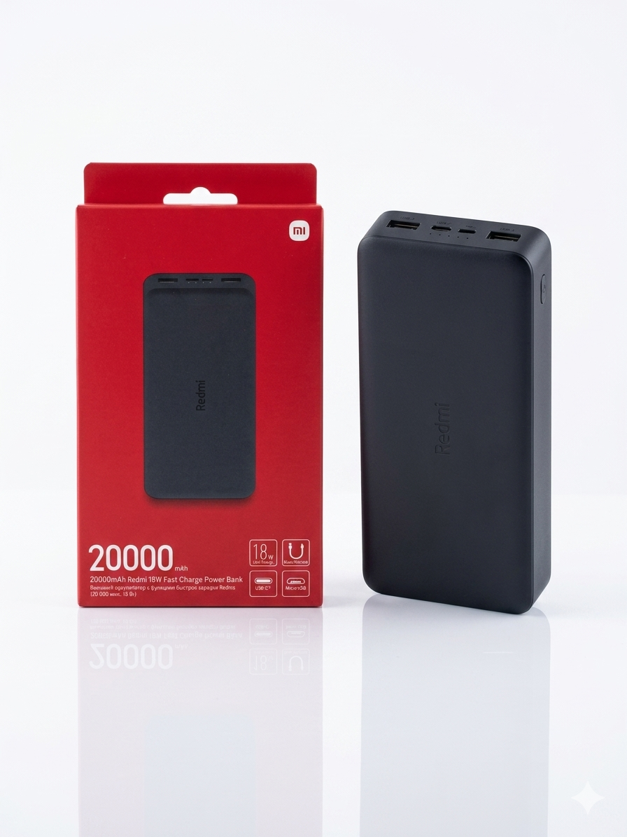 پاوربانک 20000 شیائومی 18W فست شارژ دارای گارانتی