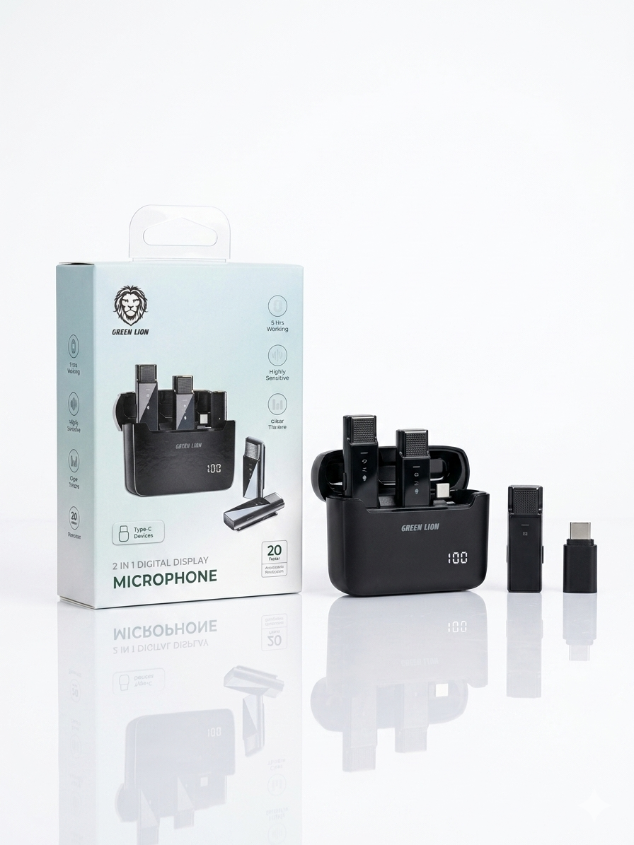 میکروفن گرین لاین مدل GN2IN1DDMTCBK