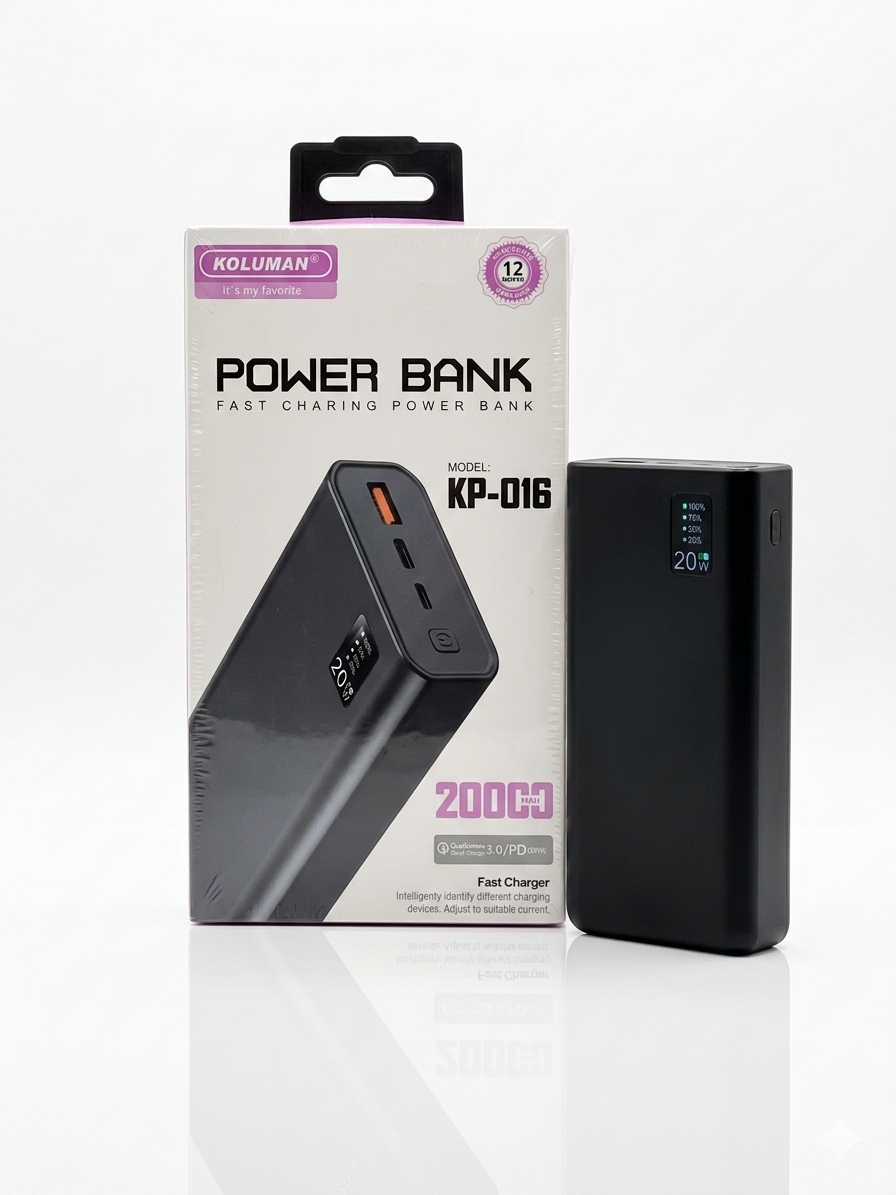 پاوربانک کولومن ۲۰ هزار مدل KP-016
