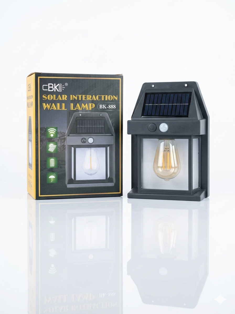چراغ خورشیدی دیواری سولار مدل BK-888
