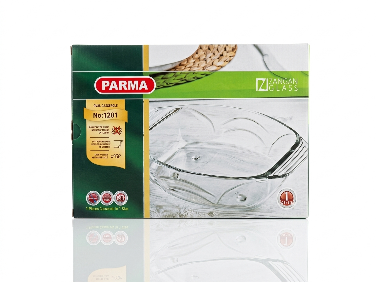ظرف پیرکس PARMA 1201 ZANGAN GLASS