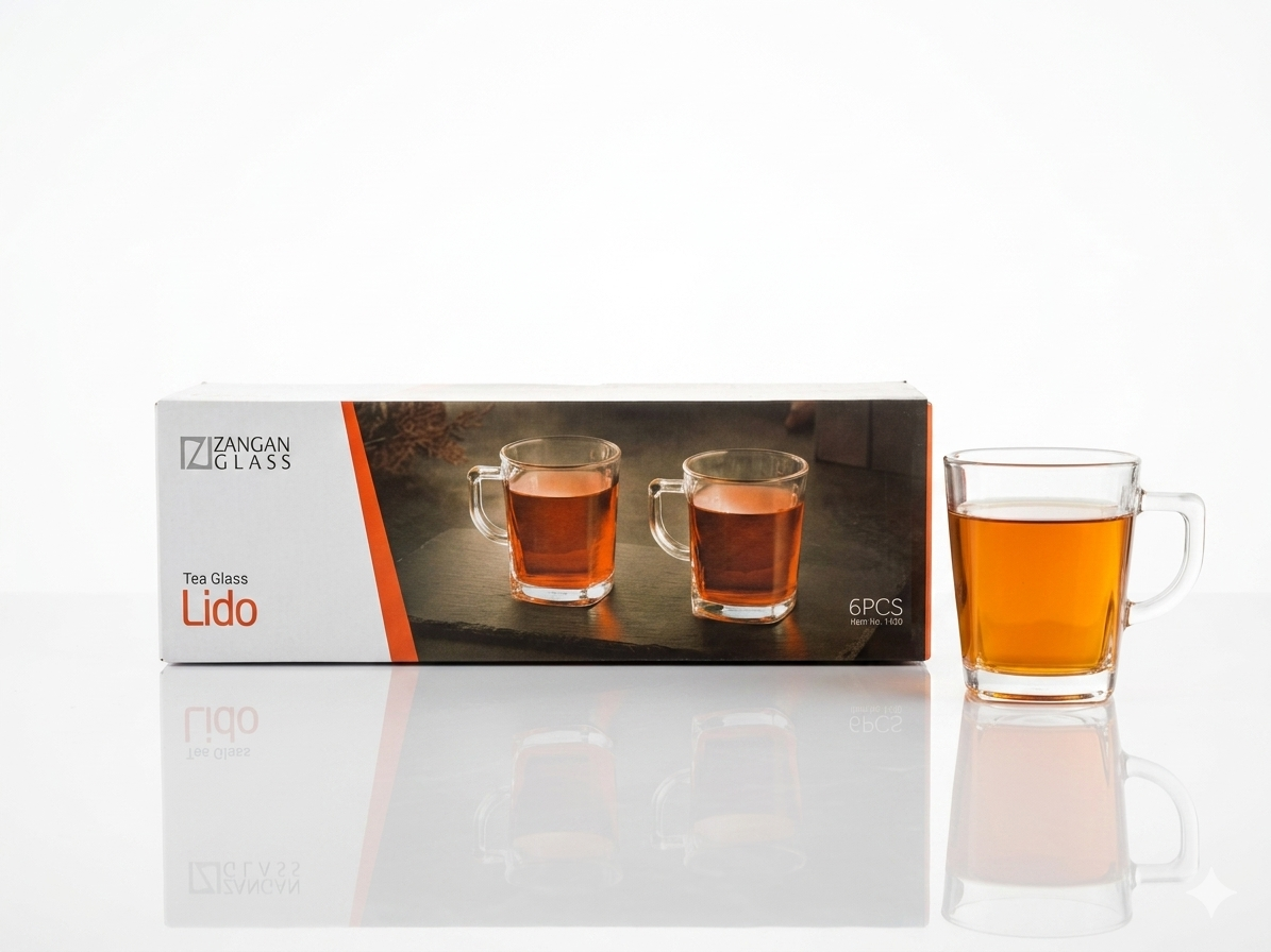 استکان شیشه ای ۶ عددی LIDO 1430 ZANGAN GLASS