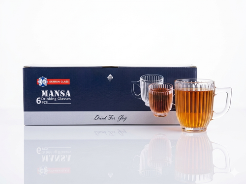 استکان شیشه ای ۶ عددی MANSA اصفهان شیشه