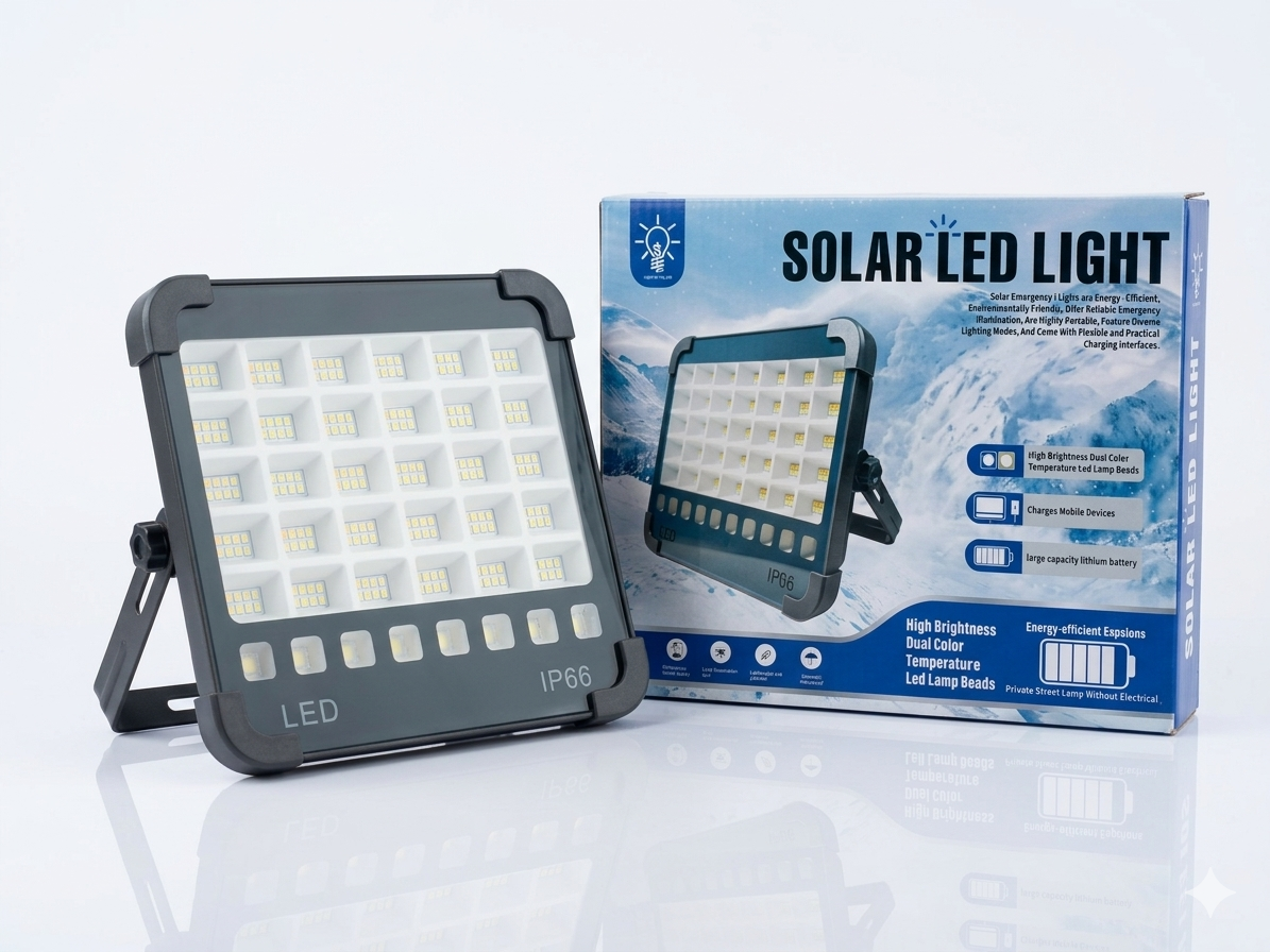 چراغ اضطراری SOLAR LED LIGHT IP66