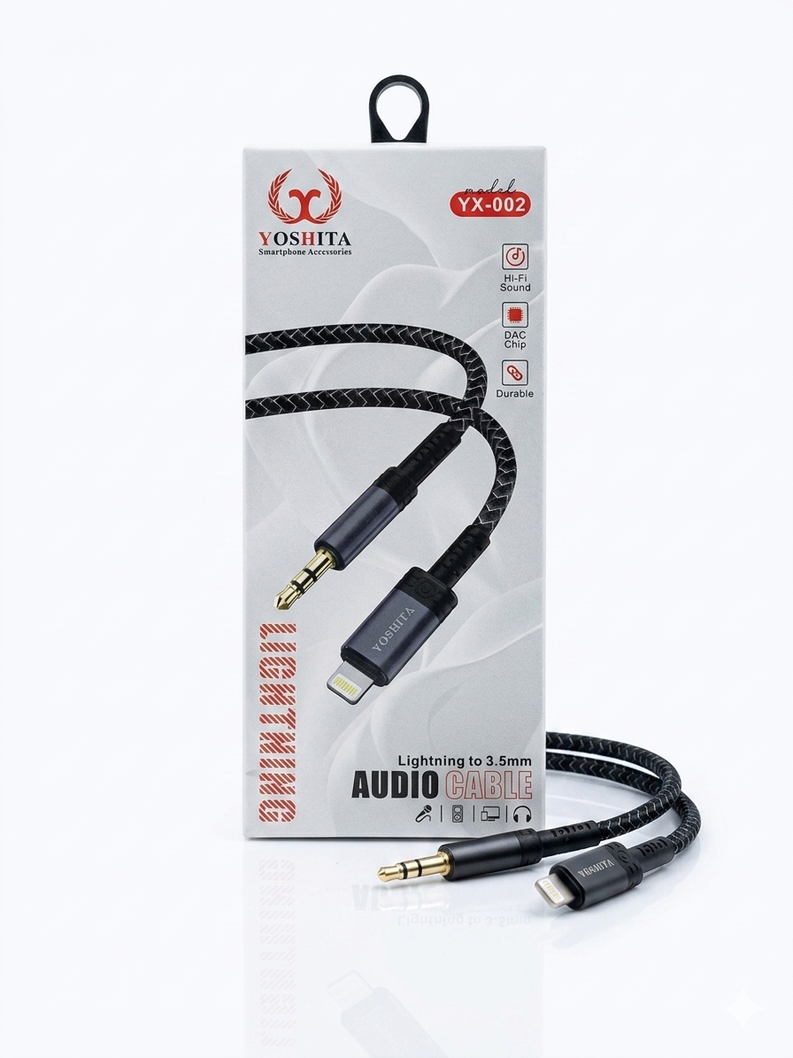 کابل YOSHITA YX-002 لایتنینگ به AUX