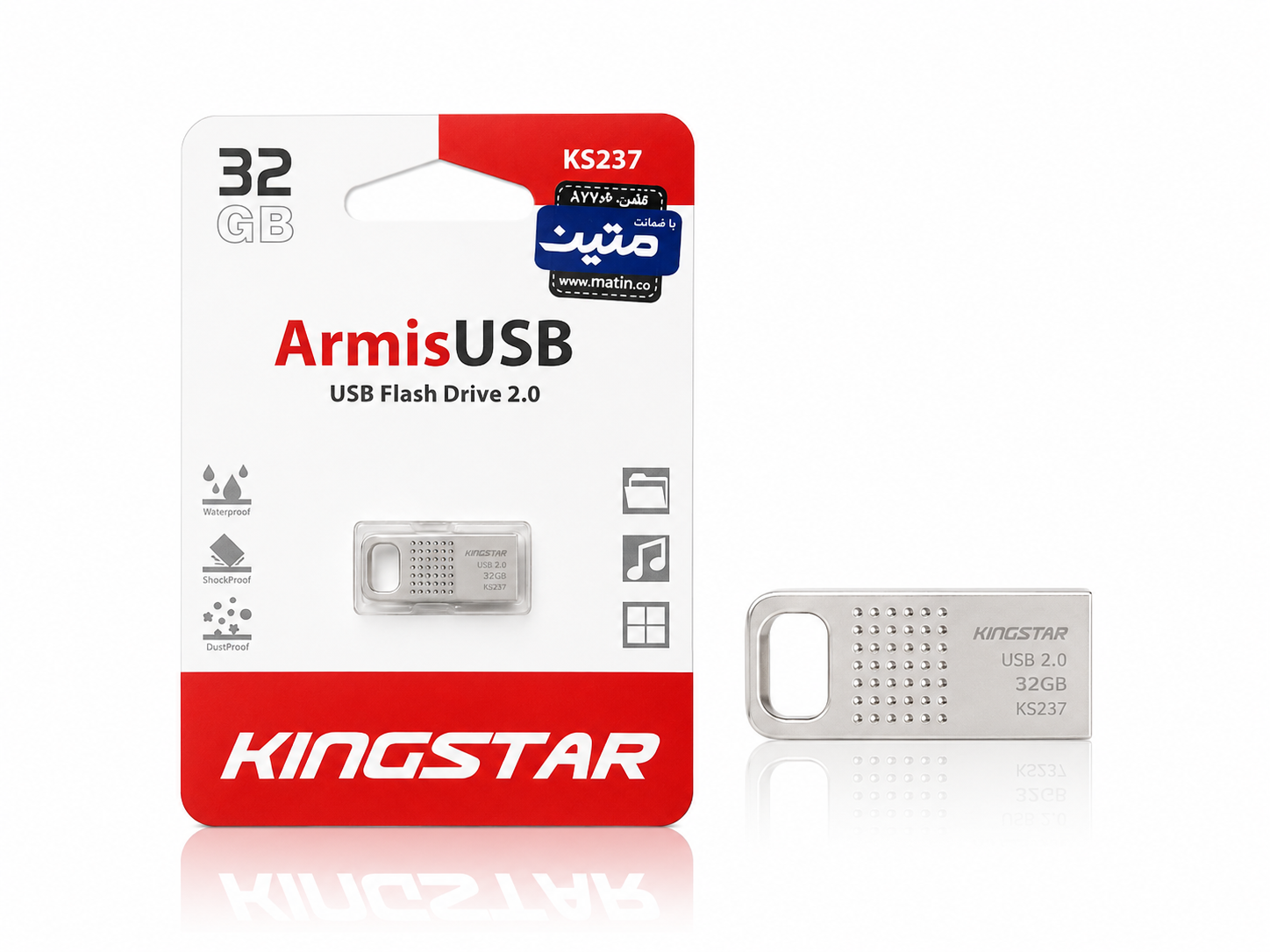 فلش مموری 32 گیگ KINGSTAR ArmisUSB مدل KS237